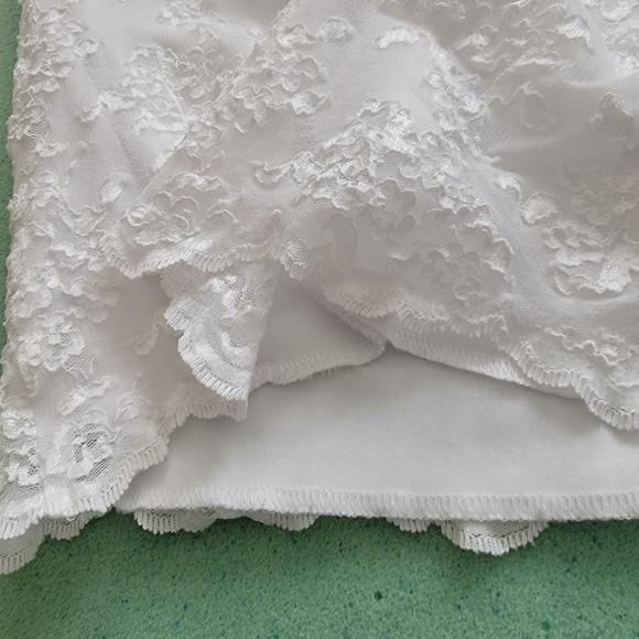 White Lace Cocktail Dress Sz 12 - Picture 3 of 8